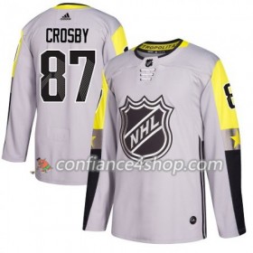 Adidas Maillot de Hockey Pittsburgh Penguins Sidney Crosby 87 2018 NHL All-Star Metro Division Gris Authentic - Homme